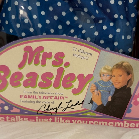 Charming Doll in Blue Polka Dot Dress, Mrs. Beasley - Picture 4 of 4